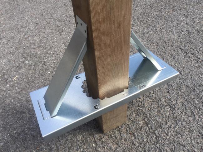Fence Cleat on post